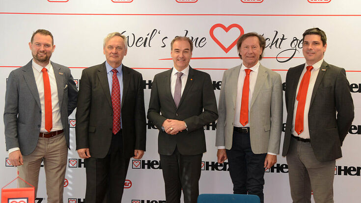 © Pressefoto Weber V.l.n.r.: Michael Lehner, Gerhard Glinzerer, Leonhard Schneemann, Kurt Maczek und Jürgen Markon