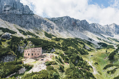 © Markus Kohlmayr/Alpenverein Die Voisthalerhütte des Alpenverein Austria im Hochschwab.