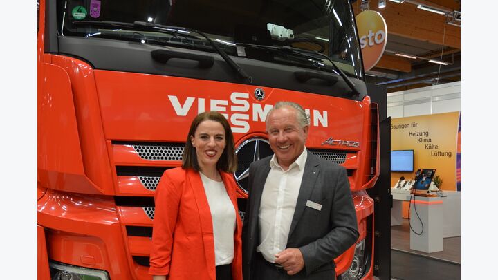 Birgit Preimel, Marketing Manager Viessmann und Peter Huber, ﻿Geschäftsführer von Viessmann Österreich (v.l.n.r.)