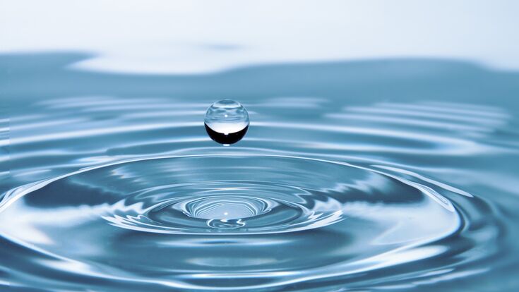 goutte d'eau eau végétal végétaux feuille vert bouteille verre goutte goutellette bulle