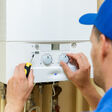heating boiler gas maintenance service installing home set up house technician check install repair engineer worker man plumber system heater handyman repairman screwdriver installation plumbing fix work mechanic water adjusting central workman blue uniform heating boiler gas maintenance service installing home set up house technician check install repair engineer worker man plumber system heater handyman repairman screwdriver installation plumbing fix work mechanic water adjusting central workman blue uniform