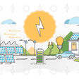 power solar energy vector illustration ecology environment sun electricity green nature symbol eco technology concept light renewable alternative industry panel abstract battery earth house save sunlight clean modern plant business fuel sustainable factory building bio resource friendly city source solution outline scene urban street lightening outdoor view plug car public power solar energy vector illustration ecology environment sun electricity green nature symbol eco technology concept light renewable alternative industry panel abstract battery earth house save sunlight clean modern plant business fuel sustainable factory building bio resource friendly city source solution outline scene urban street lightening outdoor view plug car public