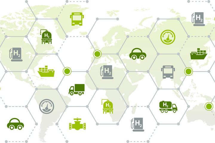 hydrogen h2 wasserstoff eco fuel international transport car vehicle alternative renewable alternative energy green energy hybrid sustainable green blue fuel cell brennstoffzelle world worldwide map