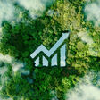 organic gas emissions co2 global warming change control climate water air lush nature rainforest forest deforestation afforestation reforestation green economy financial finance earn earnings profit 3d rendering bio business chart develope development eco graph growth invest investing investment line market park performance pond production progress rise spring stock sustain sustainable tree up