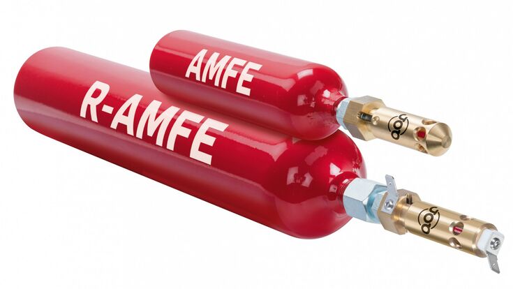 © 3M Die roten Minifeuerlöscher.