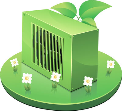 heat pump green ecological air conditioner sustainable compressor evaporator leaf nature condenser energy expansion sustainable development housing heat air groundwater earth operation pump garden flower