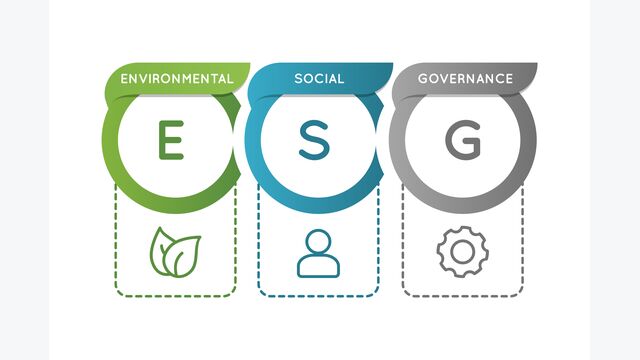 esg environmental social governance infographic business investment analysis model social responsibility strategy investing corporate sustainable performance company ethical development ecology protection accounting concept economy finance industry pollution environment nature earth factors icon acronym management banner growth money energy criteria resource governance risk standard leaf people gear factory value symbol sign