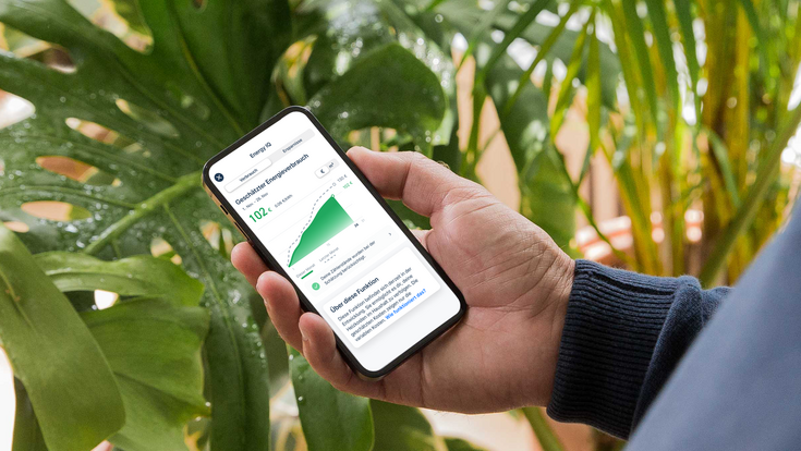 © tado° Hand hält Smartphone mit App von tado°