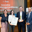 Katharina Kowalski, BMK, Marlene Ringhofer, Forschung Burgenland, Peter Klanatsky, FH Burgenland und Georg Staldhofer, IFMA Austria (v.l.n.r.)