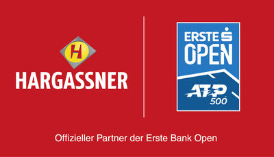 © Hargassner Logo Offizieller Partner Hargassner mit Erste Bank Open.