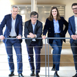Patrick Delabie, Luc Delabie, Alice Delabie mit Ehepartner Vincent Bogard (v.l.n.r.)