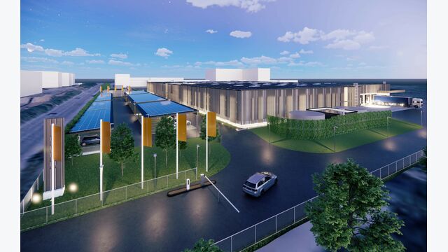 Rendering der Logistikhalle Guntramsdorf
