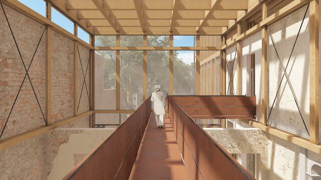 Innenansicht des Projekts Tassi Museum.