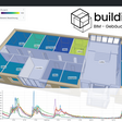 Visualisierung der CO2-Messwerte in einem 3-D-BIM-Modell in der buildingTwin Webapp. Die Funktionsbezeichnung der Räume wurde direkt aus den BIM-Daten übernommen. So lässt sich auf einen Blick erkennen, wo und wann CO2-Spitzen in der Raumluft auftreten.