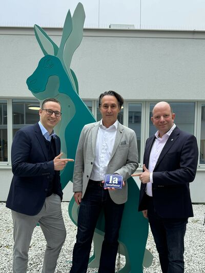 Aaron Biesenberger, Leitung Vertrieb Vaillant Österreich, Patrick Lenhart, Geschäftsführer 1a-Installateur Marketingberatung und Christian Buchbauer, Leitung Marketing und technical Pre-Sales Vaillant Österreich (v.l.n.r.)
