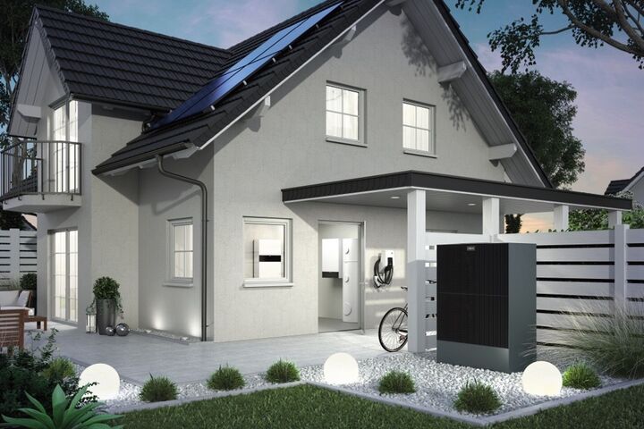 Haus mit Waermepumpe