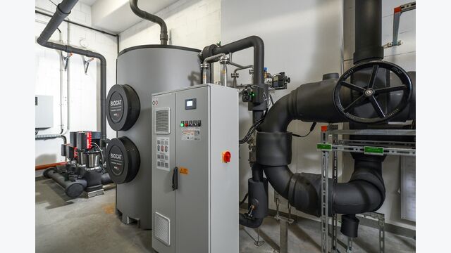 Kalkbehandlung in einer neuen Dimension: Nach den guten Erfahrungen im benachbarten Trainingszentrum wurde im Stadion die Biocat KS 25D in der Dimension DN 200 realisiert.