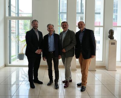 Vorstand Zukunftsforum SHL: Florian Bouchal, Kassier, Martin Hagleitner, Stv. Obmann, LIM Andreas Rotter, Obmann und Klaus-Dieter Fuhrmann, Schriftführer (v.l.n.r.)