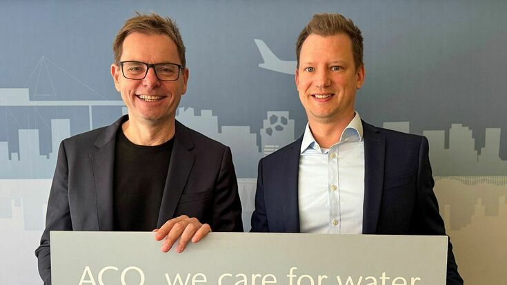 © ACO Stolz auf die UNESCO Partnerschaft: Ernst Strasser, Geschäftsführer Aco Österreich und Michael Staudinger, Head of Marketing Aco AT/Eastern Europe (v.l.n.r.).