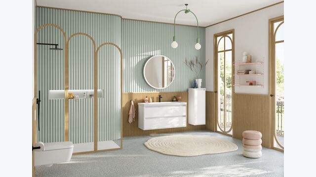 Die Badkollektion Skyla von V&B vermittelt ein Gefühl der Behaglichkeit für das Zuhause.