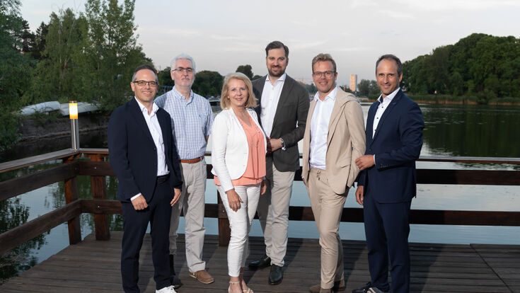Executive Vorstand der FMA I IFMA Austria: Manuel Radauer, Peter Kovacs, Doris Bele, Mikis Waschl, Marcel Kremmer, Georg Stadlhofer (v.l.n.r.)