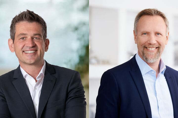 Martin Haas (rechts) wird die Leitung des Profi-Bereichs und Alexander Schmeikal (links) die Leitung des Großkundenbereichs bei der Frauenthal Handel Gruppe übernehmen.