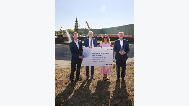 Erste Förderung aus 3000 Metern Tiefe
