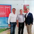 Die treibende Kraft hinter der Partnerschaft: Peter Lackne, Vertrieb Techem,
Thomas Gradinger, Sales Support Manager Danfoss und Zoran Jelen, Geschäftsführer Techem Wassertechnik (v.l.n.r.)