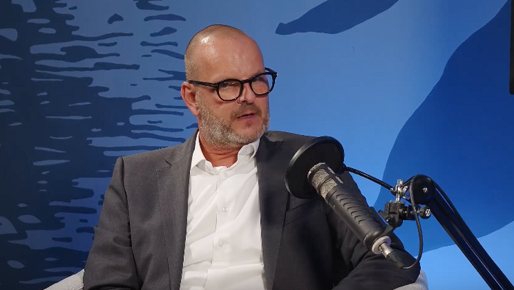 Thomas Stadlhofer, CEO von Rexel Austria, im TGA Studio.