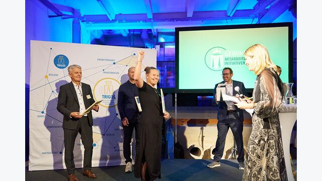 Den TRIGOS-Award in der Kategorie Mitarbeiter:innen-Initiativen gab es 2025 für den Installationsbetrieb Kollar.