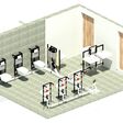In einem BIM-Projekt können Bauteile mit anderen Produkten zusammengeführt werden, wie beispielsweise mit den Rohrsystemen von Rehau.