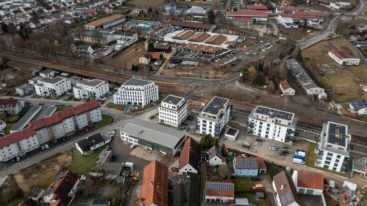 Das Wohn- und Gewerbebauprojekt Multi Park im nördlichen Stadtteil Schrobenhausen