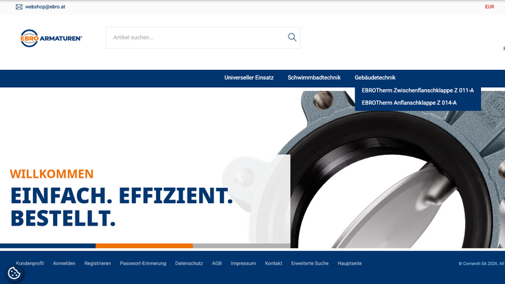 Ebro startet einen B2B-Webshop in Österreich.