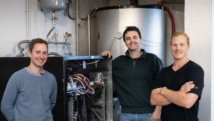 Das Team von Serwas: Timo Berkmann, Manuel Untergasser und Lucas Bolte (v.l.n.r.)