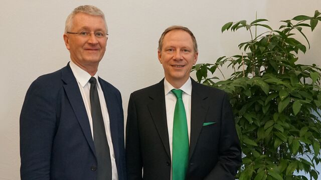 Die ÖVGW-Doppelspitze: Vizepräsident und Sprecher des Wasserfaches Nikolaus Sauer (links) und Präsident und Sprecher des Gasfaches Stefan Wagenhofer (rechts)