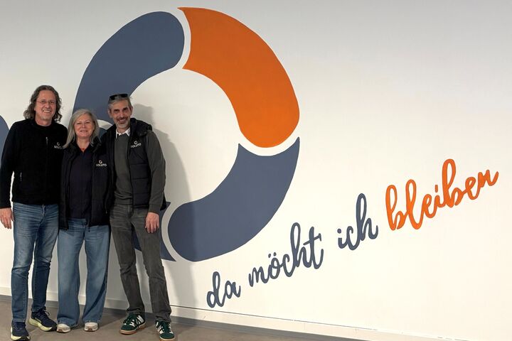 Martin Zagler, Gründer und Inhaber Solut, Barbara Steiner, Geschäftsführung Soluto Franchise-Zentrale und Matthias Schmaus, Betriebsleiter Soluto München (v.l.n.r.)