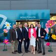 Der Frauenthal Handel Vorstand in Kapfenberg: COO Robert Just (link außen), CEO und CFO Erika Hochrieser (mittig) und CSO Florian Bouchal (2.v.l.)