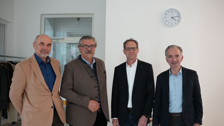 Schriftführer Klaus Dieter Fuhrmann, Obmann Andreas Rotter, Kassier Thomas Priglhuber und stellvertretender Obmann Martin Hagleitner (v.l.n.r.)