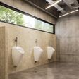 Der elektronische Aufputz-Urinal-Druckspüler Schelltronic E² ist für den Einsatz in öffentlichen und gewerblichen Sanitärräumen konzipiert.