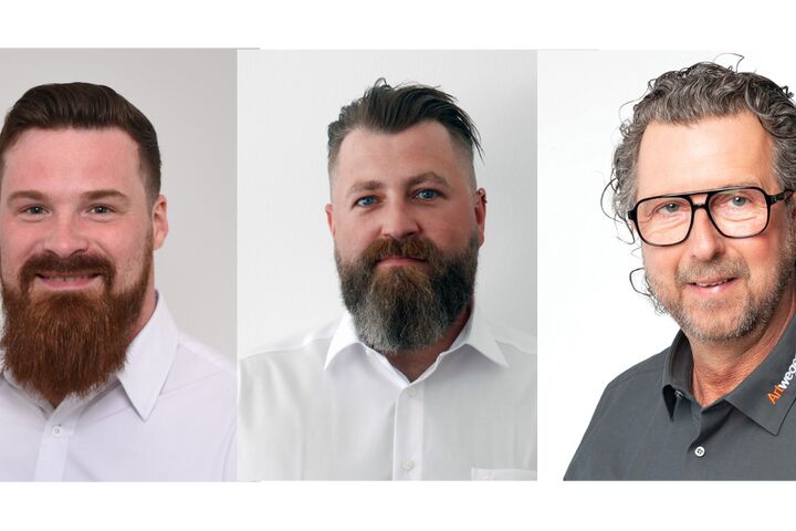 Michael Leidinger, René Zauner und Christian Schörkl (v.l.n.r.) verstärken das Artweger-Vertriebsteam.