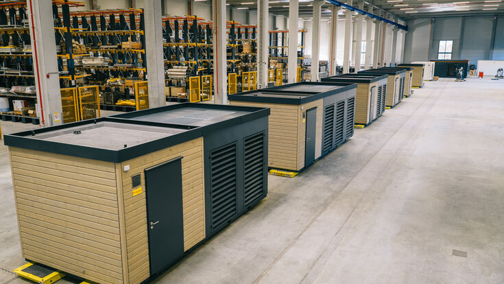 Die Energy Unit entsteht nicht auf der Baustelle, sondern in der Produktion des deutschen Anlagenbauers Alois Müller.