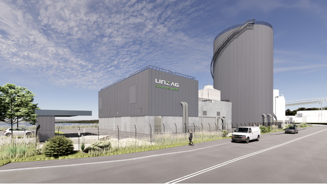 Die neue Fernkältezentrale mit Fernkältespeicher entsteht im Energiepark Linz-Mitte.